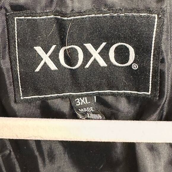 XOXO Vintage Black Quilted Coat With Fur Lined Hood - Picture 8 of 8